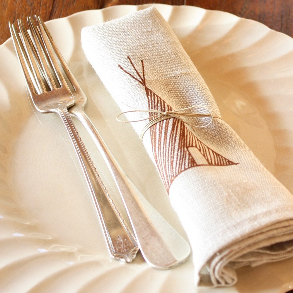 napkin, teepee (set of 2)