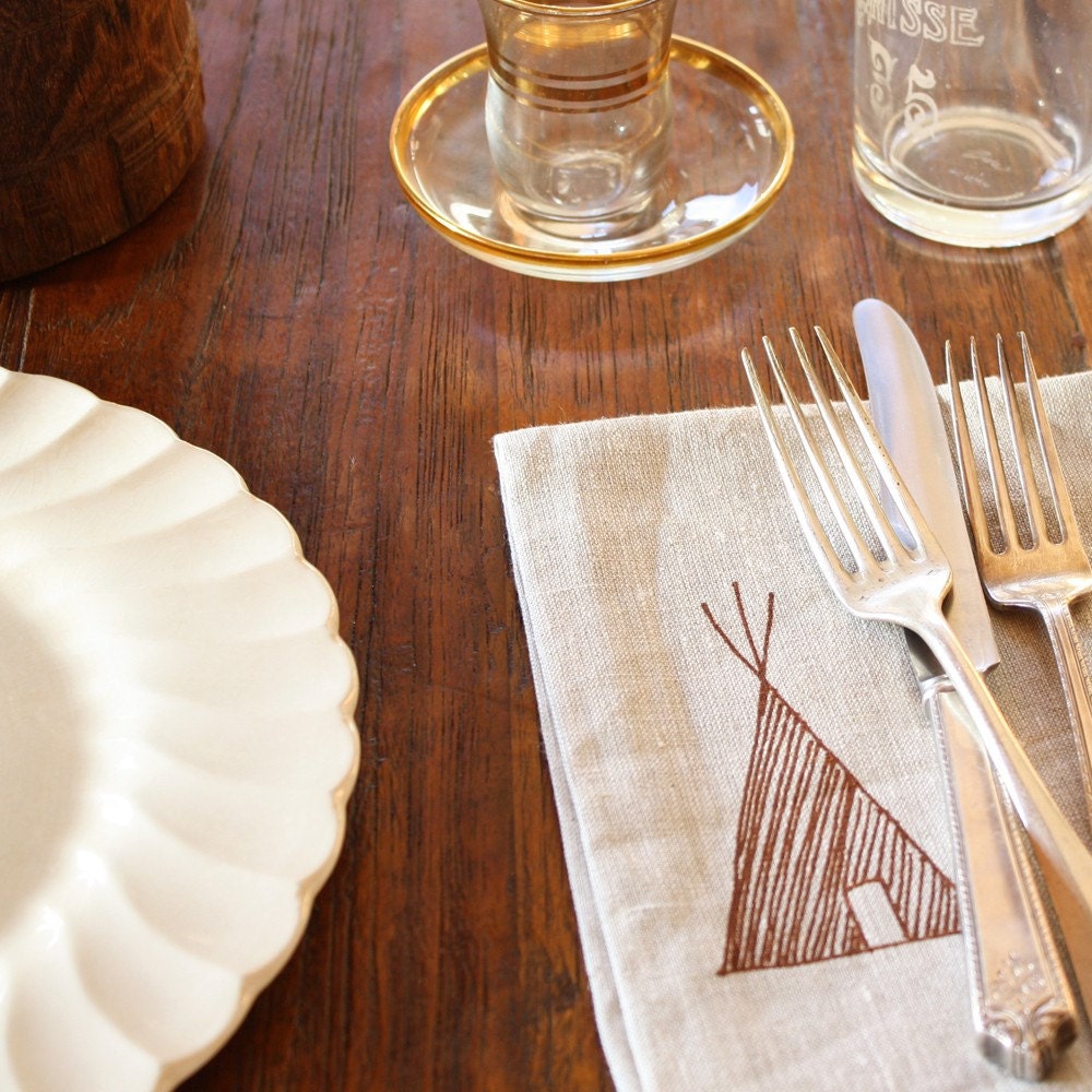 napkin, teepee (set of 2)
