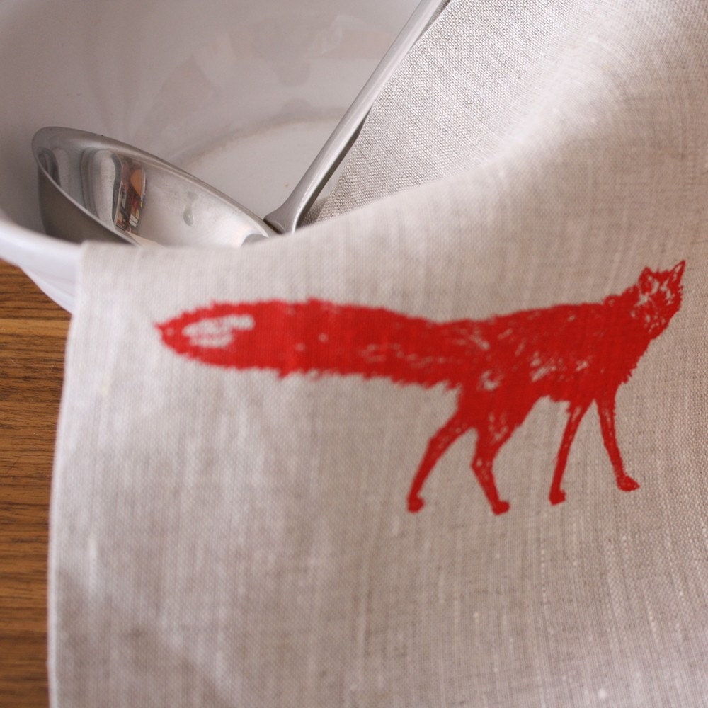 napkin, fox