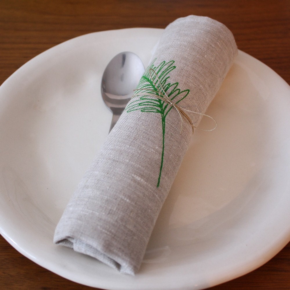 napkin, fern