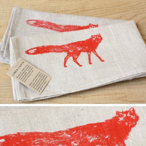 napkin, fox