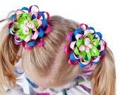 Beginner how to make flower mum bows hair bow instructions and baby clips tutorial with video
