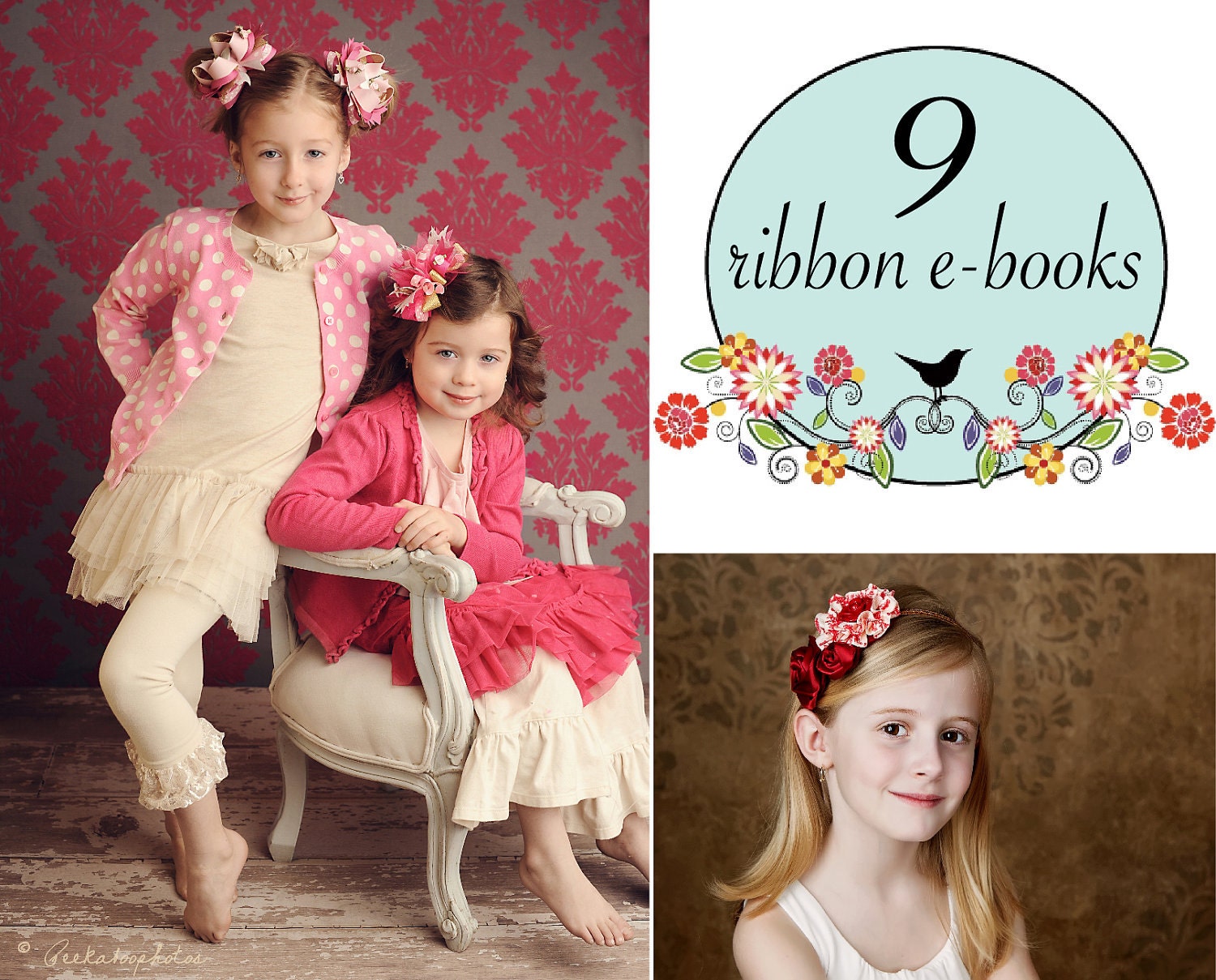 Sale Hair bow instructions 9 ebooks on ribbon bowmaking and how to make ribbon flowers