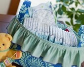 PDF sewing pattern tutorial for fabric tote basket organizer bag doll case sewing carryall storage bin