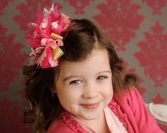 Make funky loopy hair bow instructions tutorial guide PDF