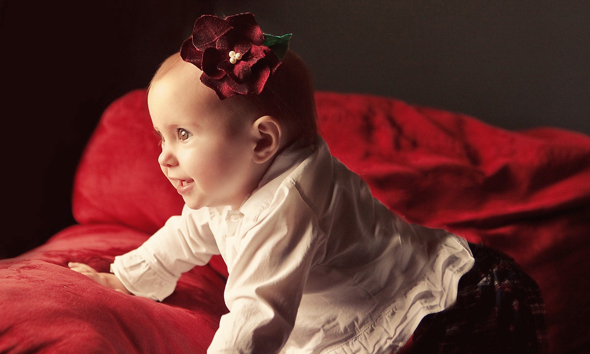 DIY Fabric Flower Tutorial pattern - with headband and clip instructions PDF ebook Instant Download
