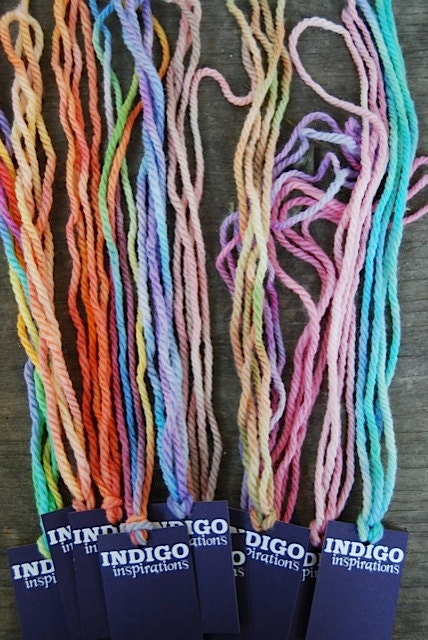 hand painted wool sample chart