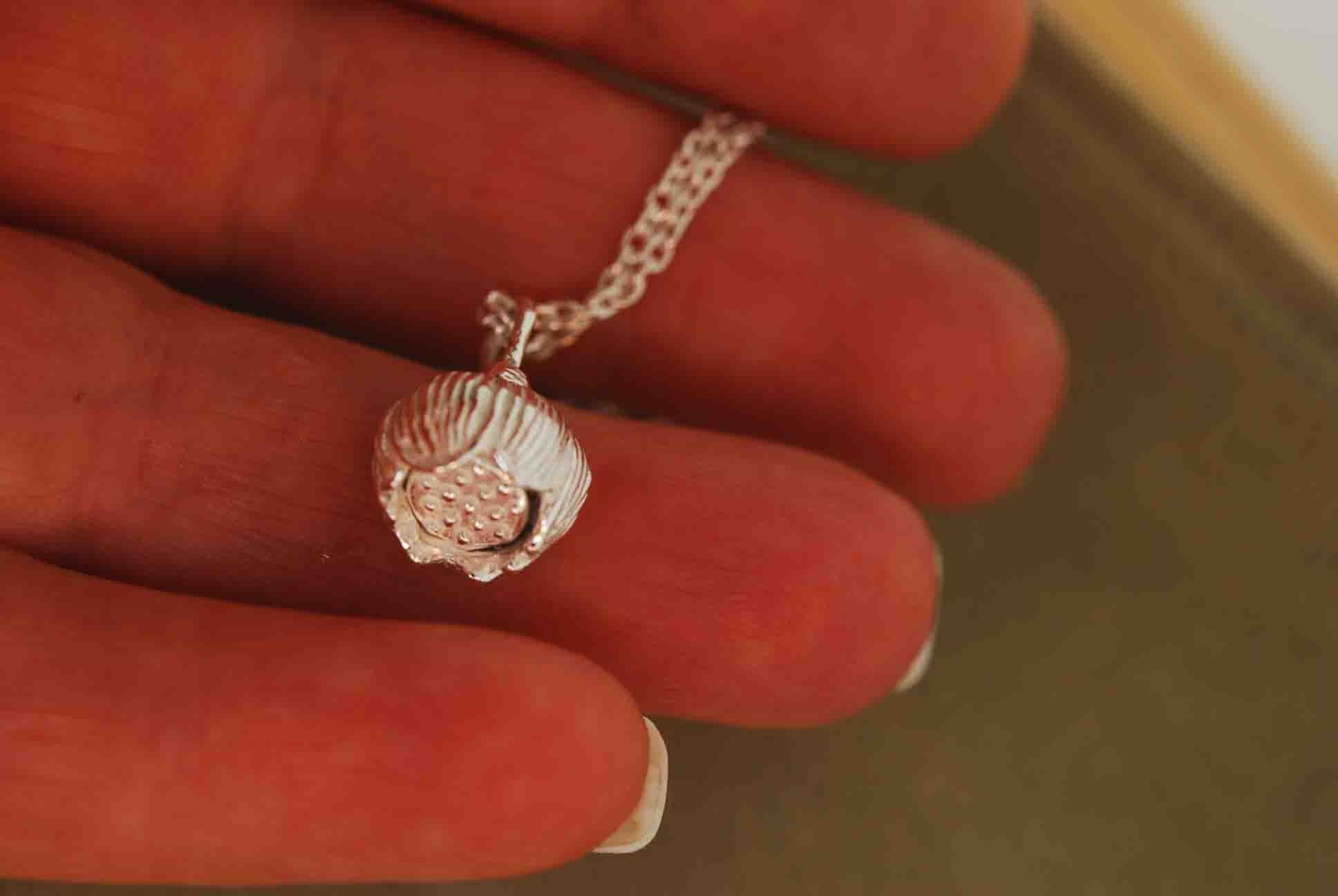 Opening Lotus Bud Pendant