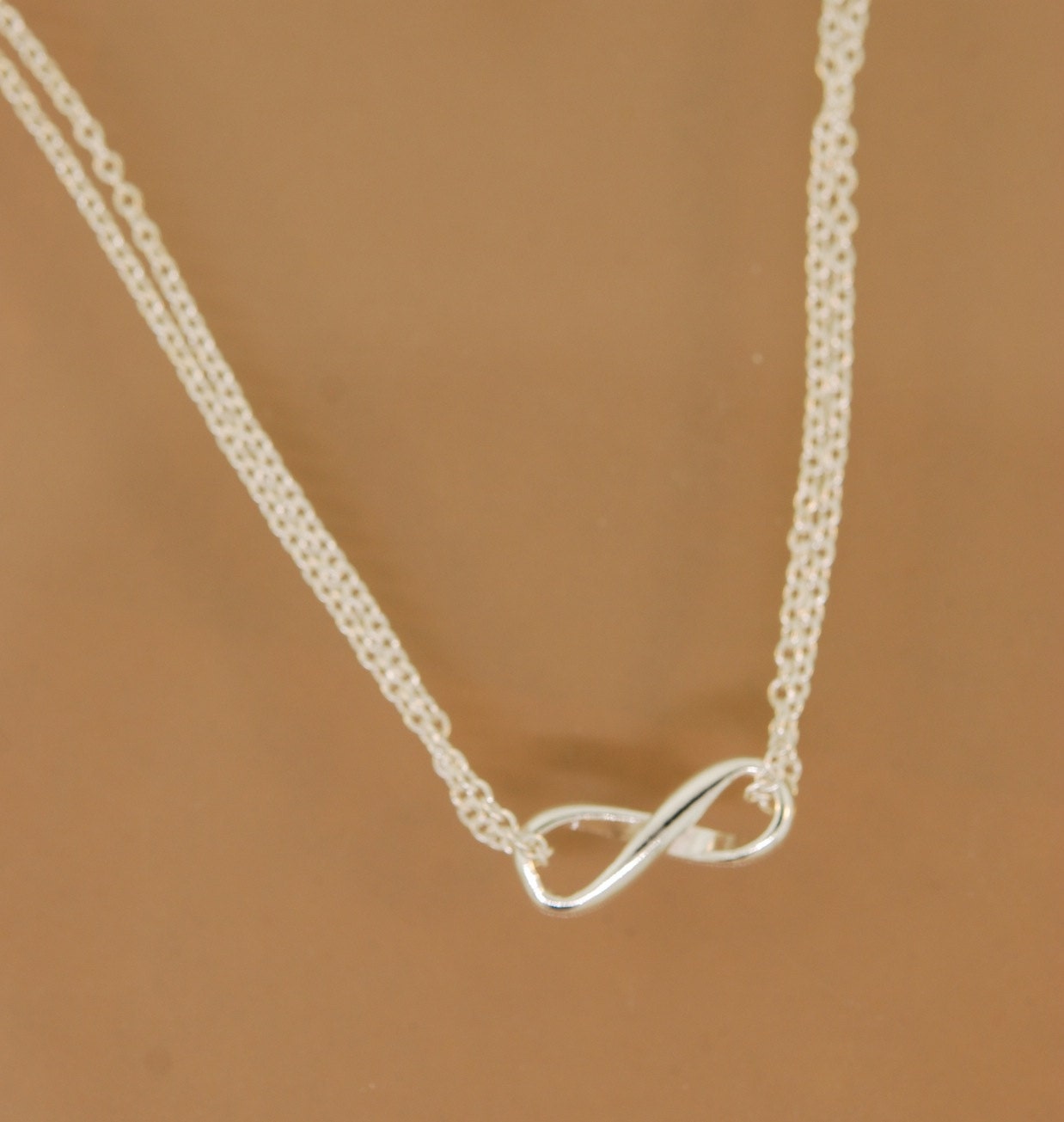 Infinity Necklace doubled