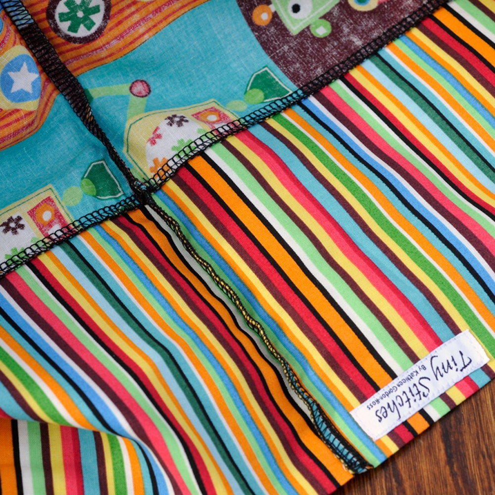 PLAYFUL ROBOTS, Standard Pillowcase, little boys bedroom bedding
