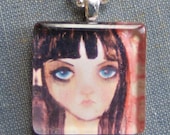 Juliet ... Glass Pendant Necklace