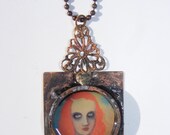 Elizabeth... Handmade Copper Art Necklace