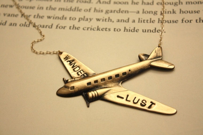 Personalize Your Wings and FLY Necklace- Gold Chain