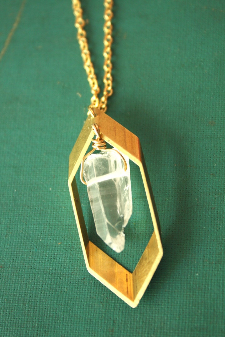 Rhombus Crystal Necklace