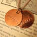 Mens Personalized Copper 2 Tags Necklace