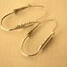 Silver Arrow Hoops Earrings