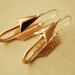 Rose Gold Arrow Hoops Earrings