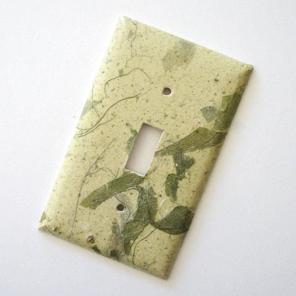Green Mango Leaf Nature Switch Plate