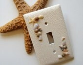 White Beachcomber Single Switch Plate