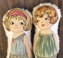 Eco Kids Toys, Soft Dolls - Old Fashioned - All Natural - Two Dolls