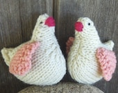 Wedding Decoration - Waldorf Toy - Natural LoveBirds - EcoFriendly - handknit by WooliesHoliday Kids Toys