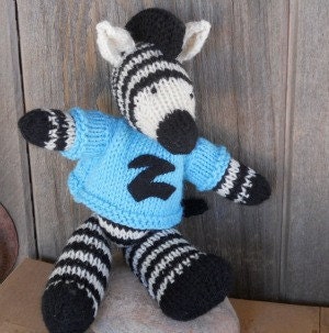 Waldorf Inspired Toy - Stuffed Animal - Zebra - All Natural - Eco Friendly Kids Toy