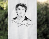 Mr. Darcy sketch dishtowel
