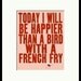 best selling quote bird print typography print - SO VERY HAPPY  (limited edition)