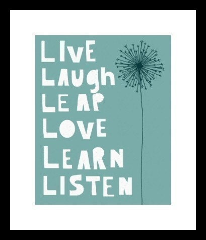 illustration print, inspirational art print, living room, nursery art, blue art, typography, quote art, kids art - BREAK THE ROUTINE