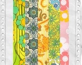 Vintage Wallpaper 1960's for Collage and Mixed Media