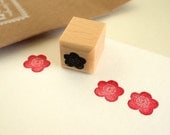 plum blossom - rubberstamp - 2x2cm - by siebenmorgen
