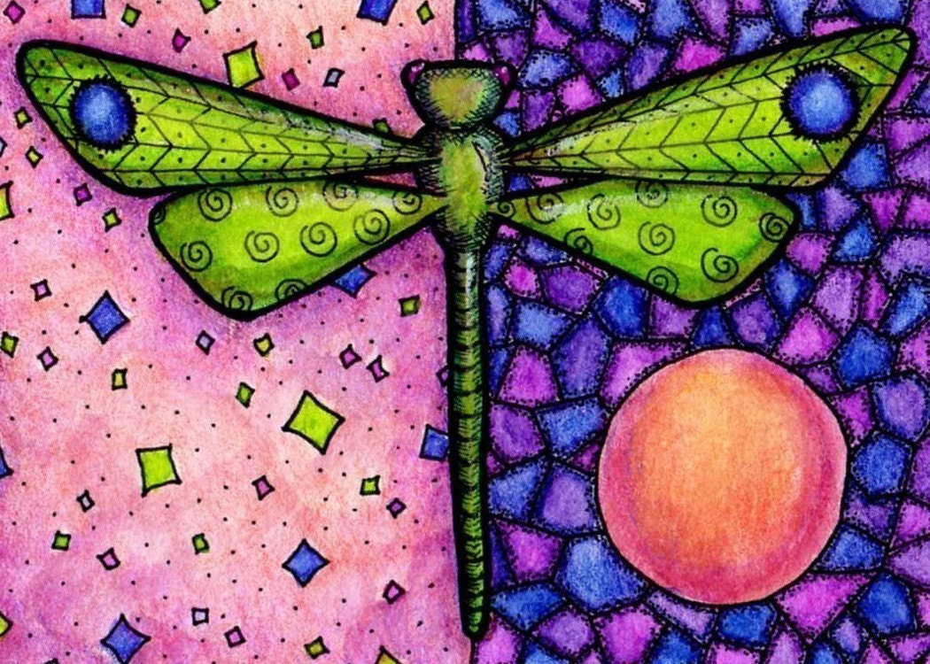 Green Dragonfly 5x7 Print