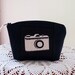Clutch Cosmetic Bag Purse Retro Camera