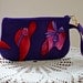 Wristlet Clutch Gadget Purse Amall Camera Bag in Red Hat Society
