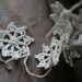 Crochet Garland - Wall Hanging - Small Doily Bunting -- Snowflake garland -- Bleached White