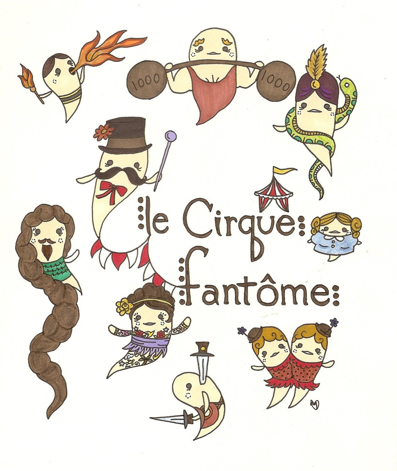 Original Illustration--Le Cirque Fantome