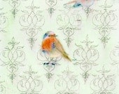Two  Robins - Archival Giclee Print -Sweet Fine Art