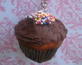 Chocolate Cupcake Necklace