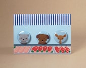 Butchers Window Gift Card featuring Dog Badges