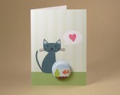 Fishbowl Romance Gift Card featuring Badge - Valentines Day