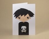 Skull Boy Gift Card featuring Badge