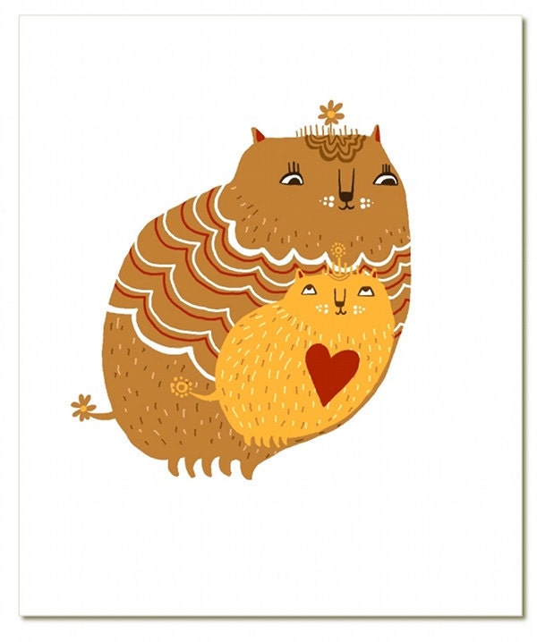 Mini Kitty - greeting card