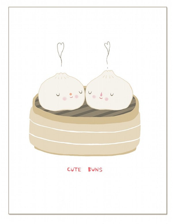 Cute Buns greeting card