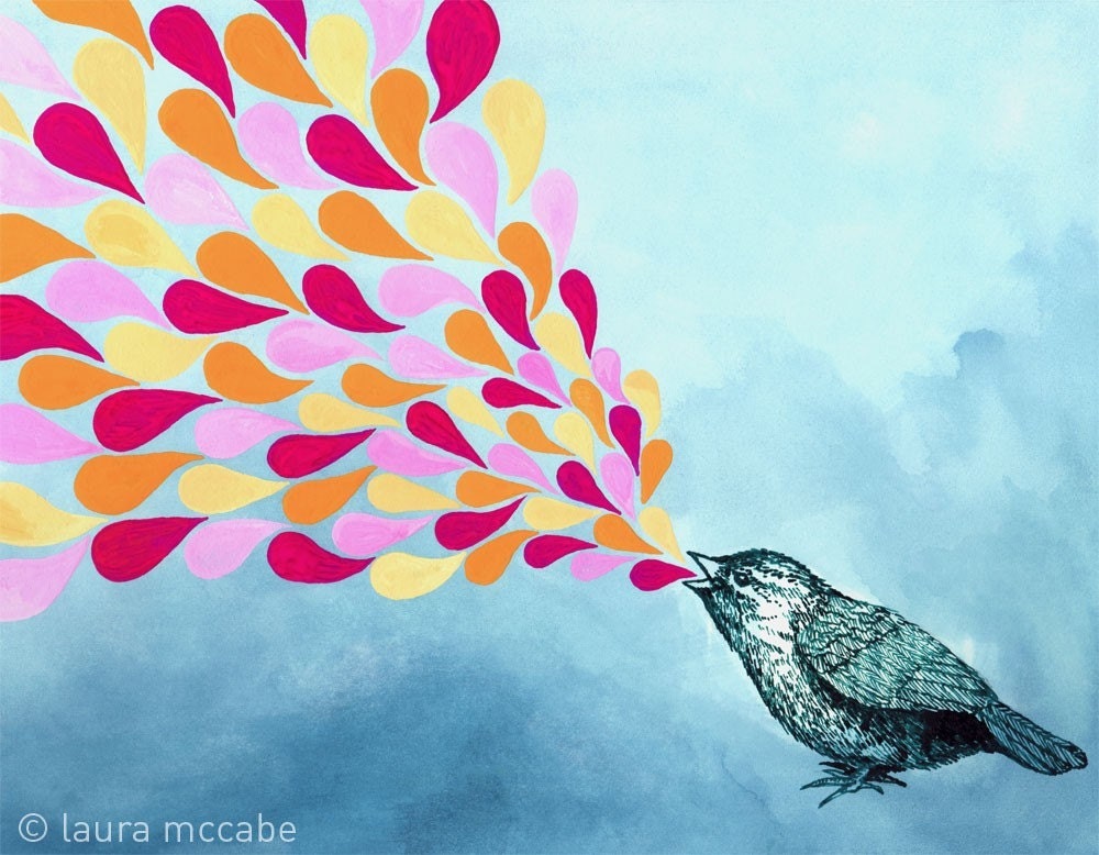 Birdsong 8.5x11 art print