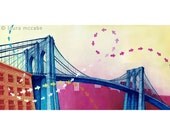 Brooklyn Bridge - large 13x19 inch art print
