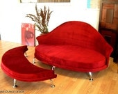Havana Love Seat and Ottoman - Velvet