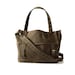 Waxed Canvas Letter Bag - Brown