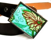 Womans Belt Buckle. The ORIGINAL Waist Candy--Peeking Floral