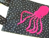 SALE-Squid from the deep tote bag