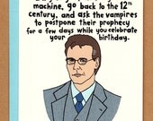 Giles birthday card - buffy the vampire slayer tribute